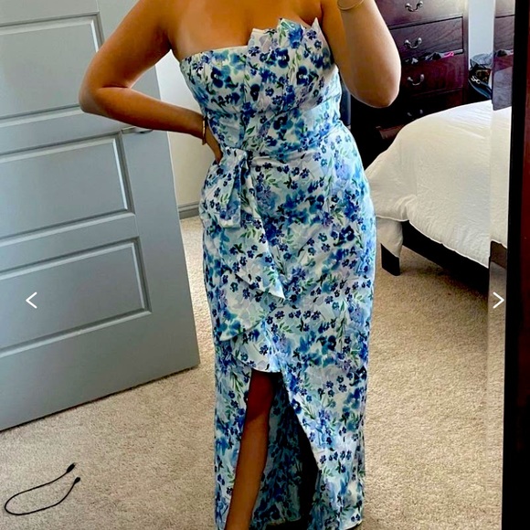 Parker Dresses & Skirts - Blue floral Parker gown size 16